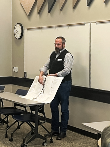 WWC Engineer gives presentation to MSU students on river modeling.